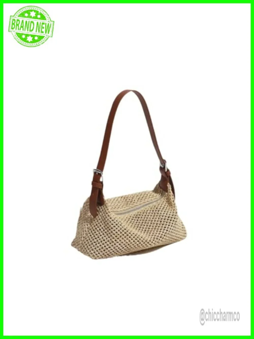 Woven Straw Hobo Bag Crossbody Beach Casual Summer Handbag Purse